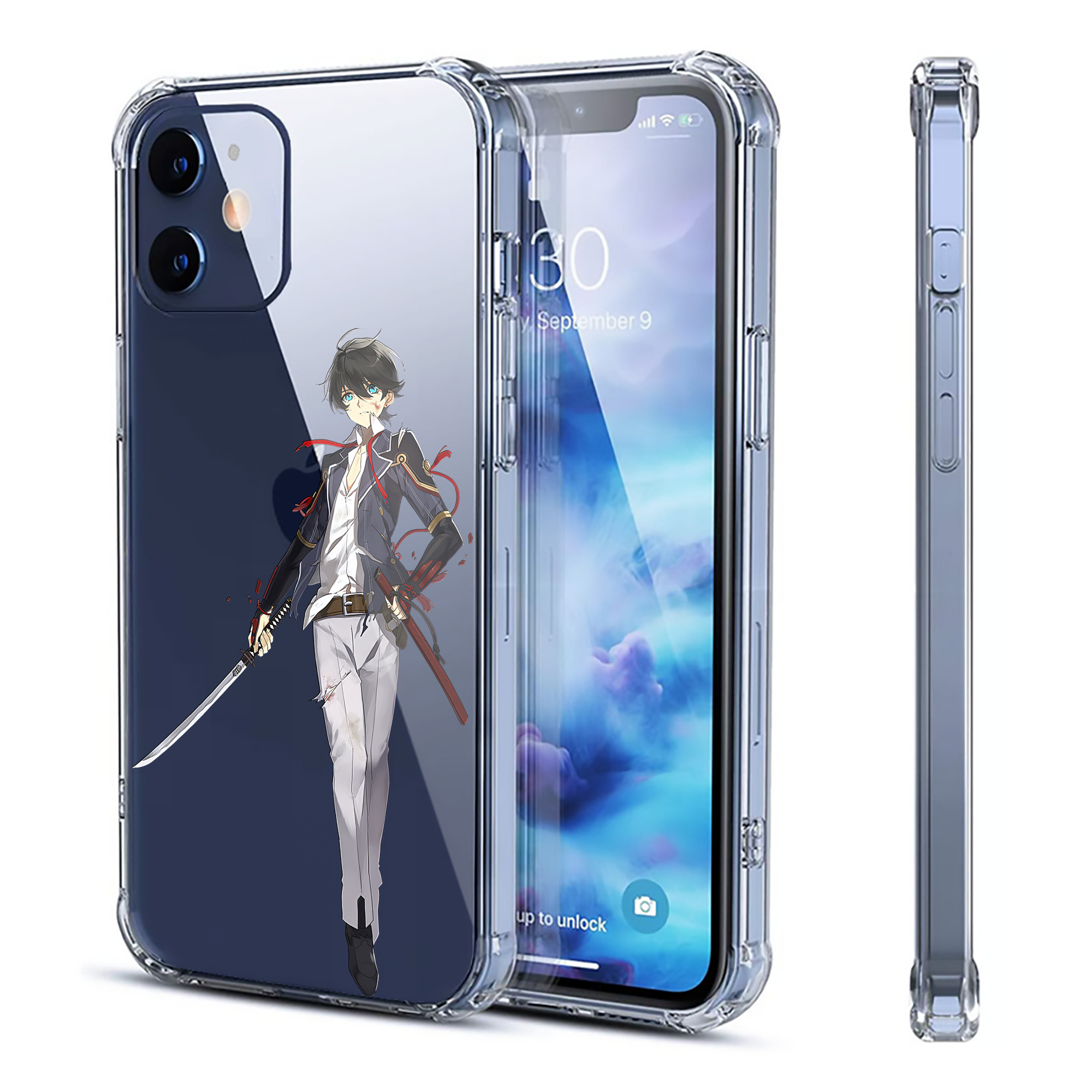 （画像用） 刀剣乱舞 Touken Ranbu 【iPhone 12シリーズ対応】透明スマホケース（クリアソフトケース）